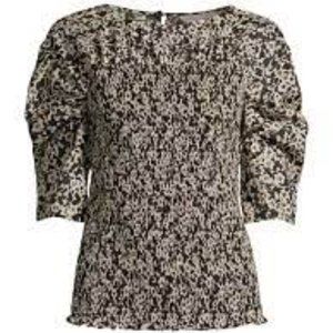 Rebecca Taylor animal print top/Osaka Puff